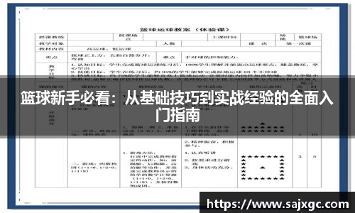 篮球新手必看：从基础技巧到实战经验的全面入门指南
