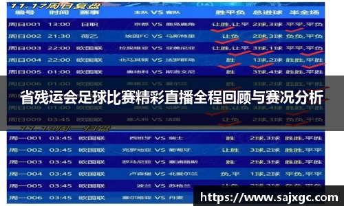 省残运会足球比赛精彩直播全程回顾与赛况分析